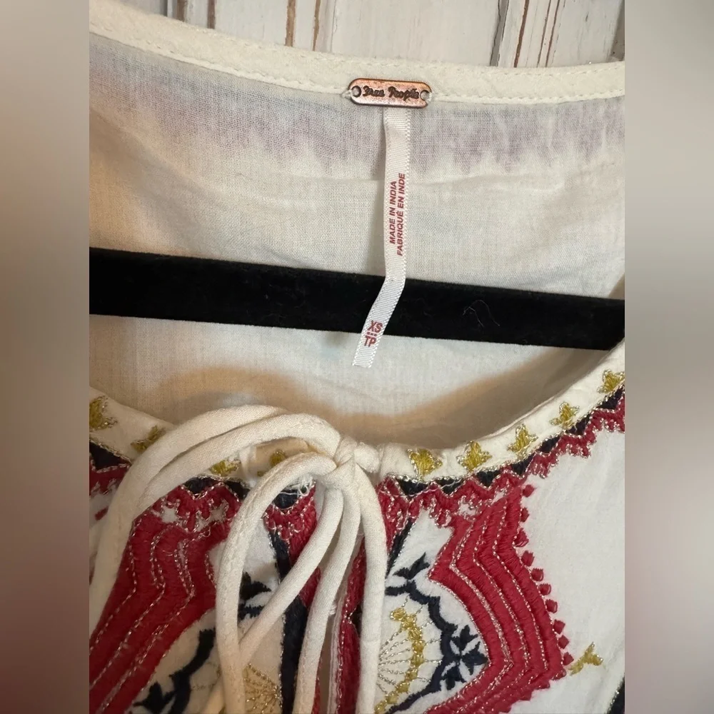 Free People Sweet escape ivory boho dress size Xsmall - Picture 12 of 12